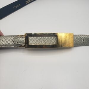 Gray Leather Belt By Kudos Canada